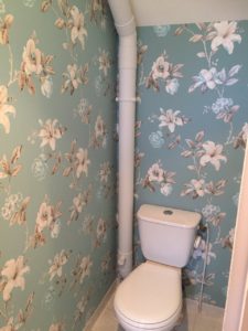 WC pose papier peint floral Saint Pierre des Corps